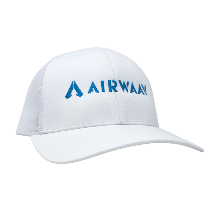 Miami Vice Trucker Hat (White/Blue) - AIRWAAV