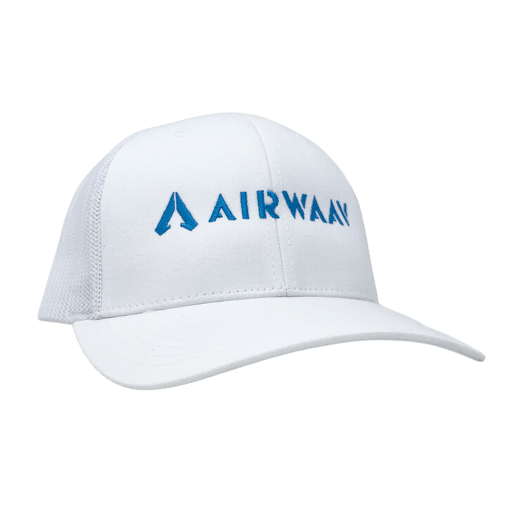 Miami Vice Trucker Hat (White/Blue) - AIRWAAV