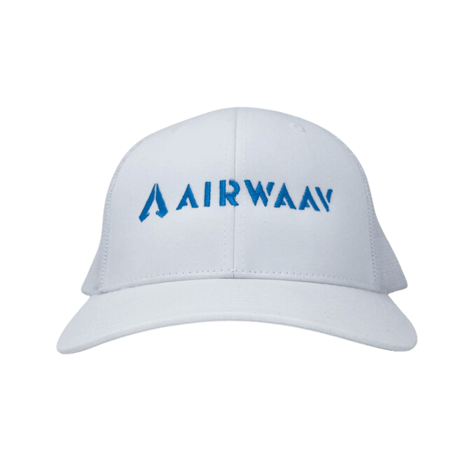 Miami Vice Trucker Hat (White/Blue) - AIRWAAV