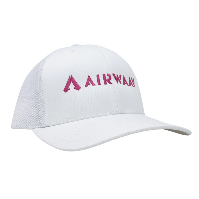 Miami Vice Trucker Hat (White/Pink) - AIRWAAV