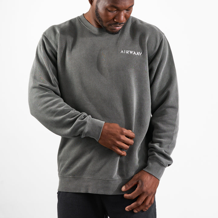 Crewneck Sweatshirt (Charcoal) - AIRWAAV
