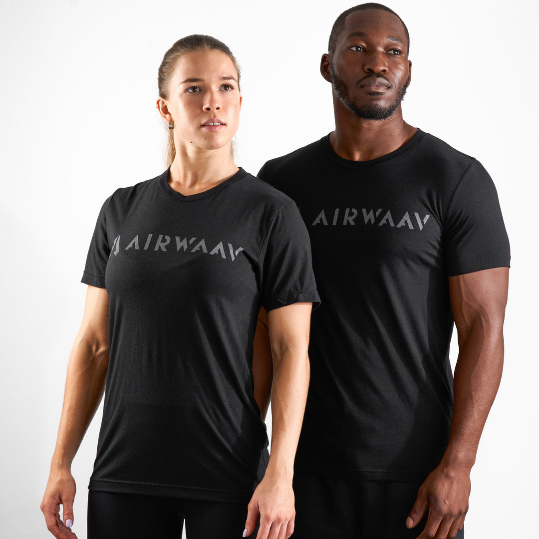 Black AIRWAAV T-Shirt - AIRWAAV
