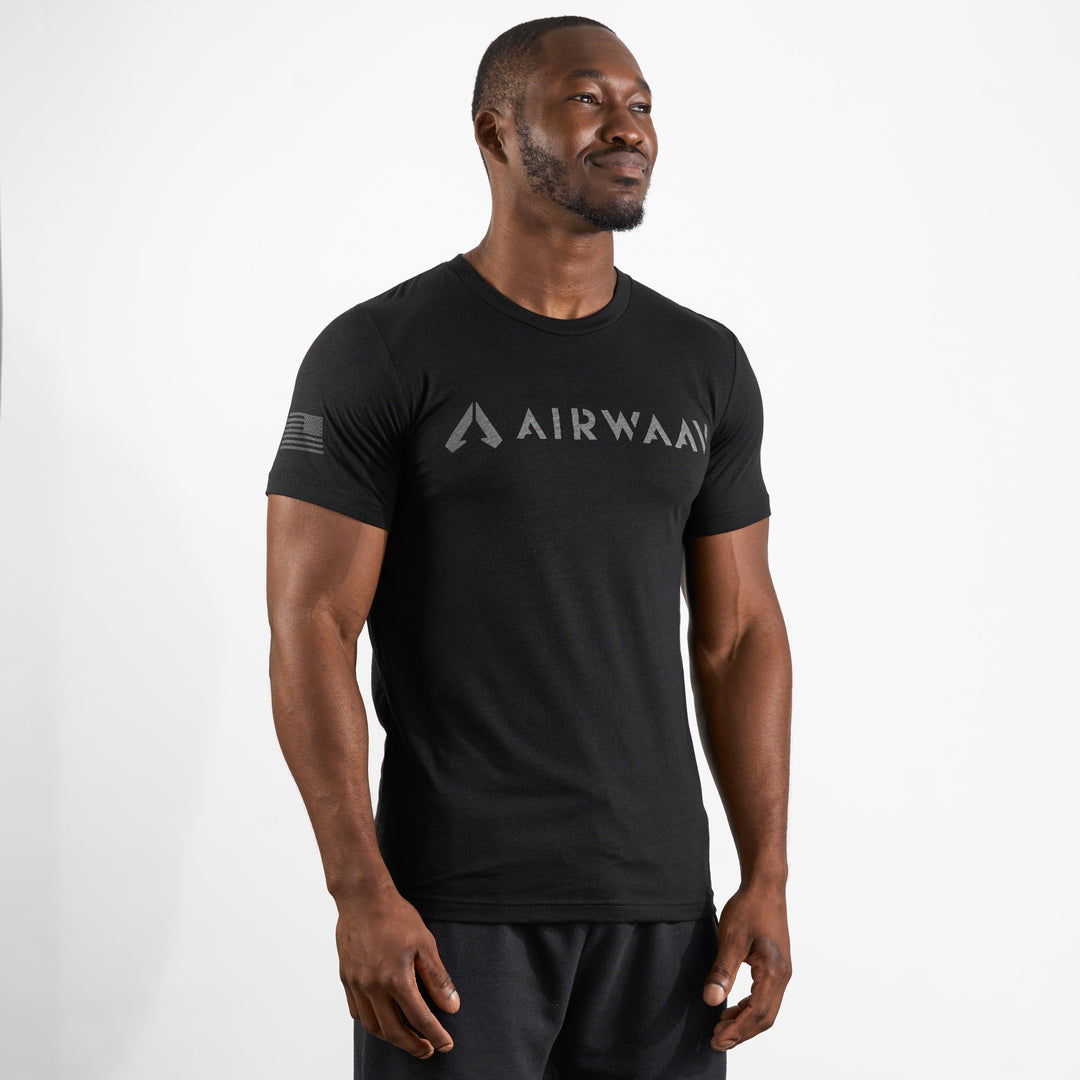 Black AIRWAAV T-Shirt - AIRWAAV