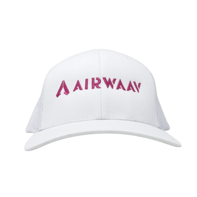 Miami Vice Trucker Hat (White/Pink) - AIRWAAV