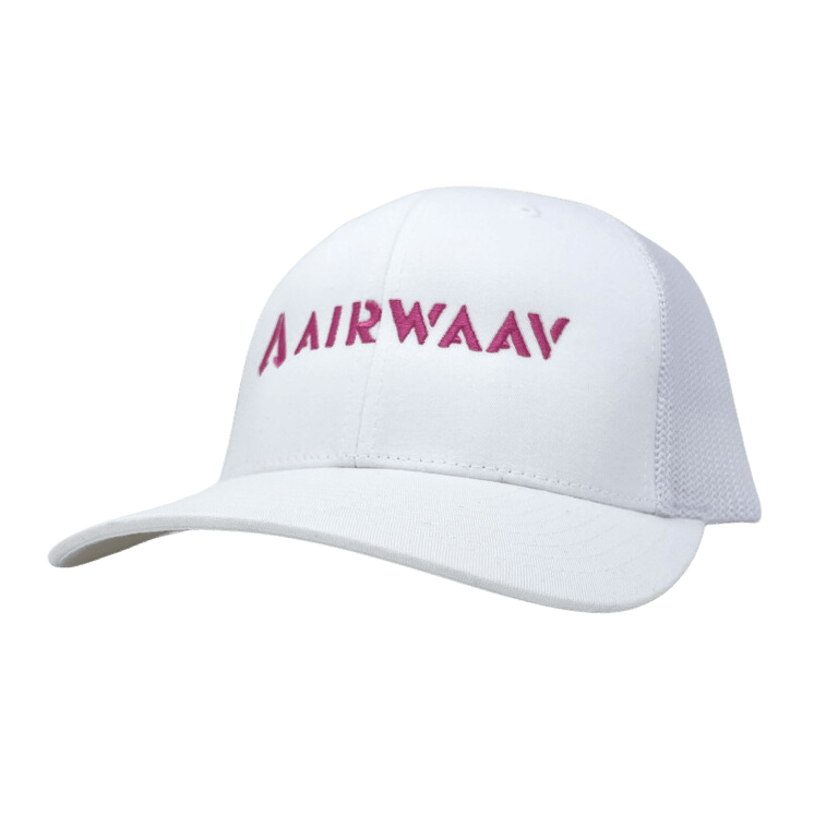 Miami Vice Trucker Hat (White/Pink) - AIRWAAV