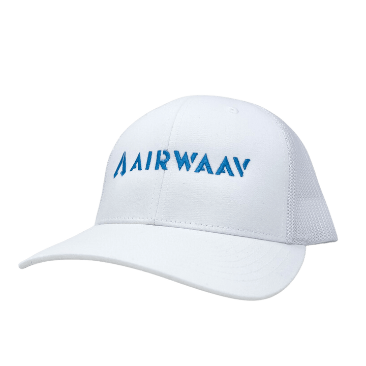 Miami Vice Trucker Hat (White/Blue) - AIRWAAV