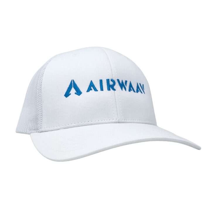 Miami Vice Trucker Hat (White/Blue)