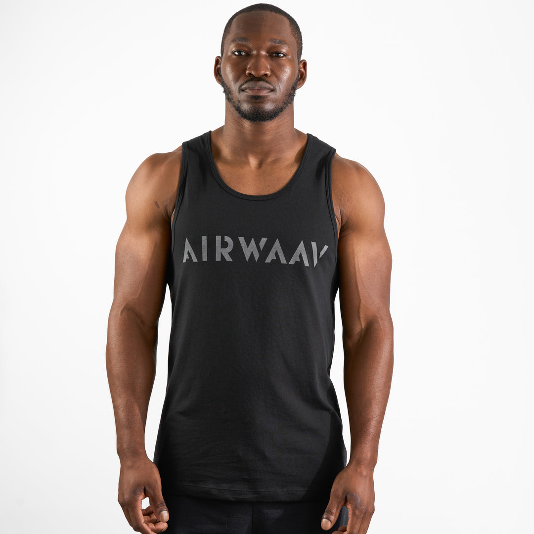 AIRWAAV Men's Brand Tank (Black)
