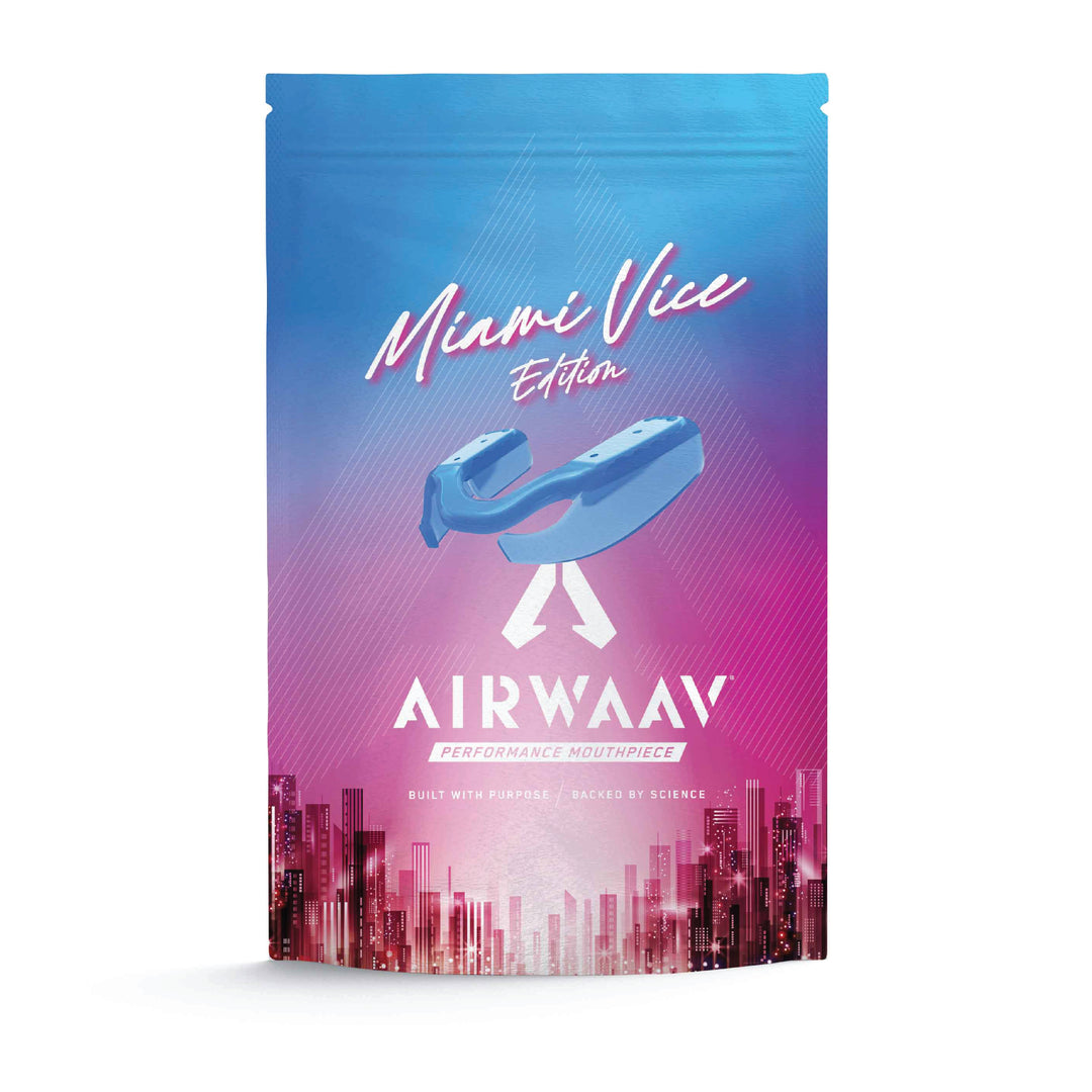 AIRWAAV PX1 Performance Mouthpiece - Miami Vice Edition - Ocean Blue