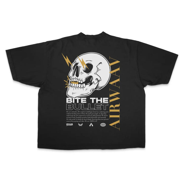 Bite the Bullet Oversized Tee - Black