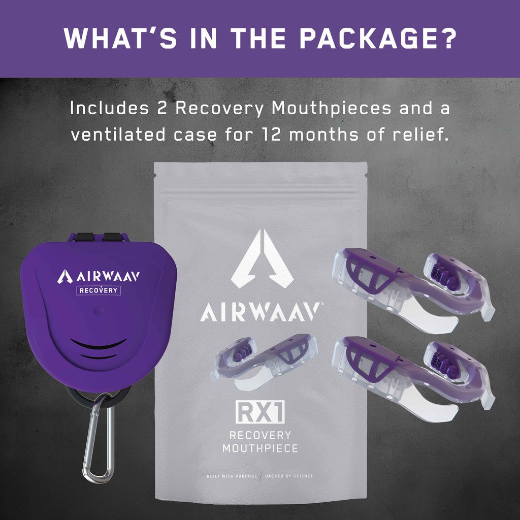 AIRWAAV Recovery RX1 Mouthpiece for Sleep 2-Pack